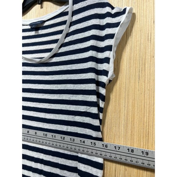 Tommy Hilfiger - Women's Blouse Stripe - Blue/White - Medium - Picture 4 of 12